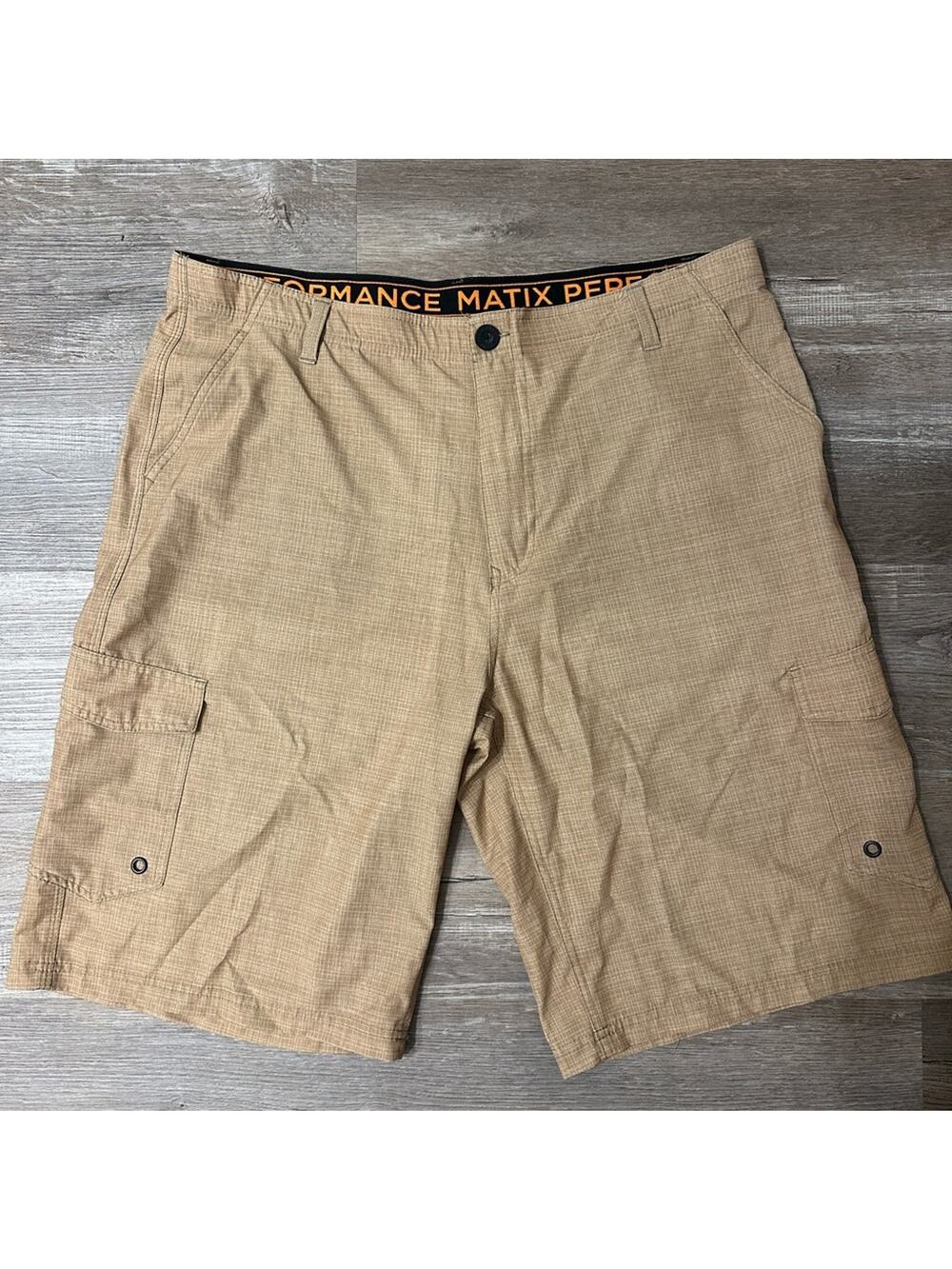 Matix Tan Cargo Shorts Casual Lightweight Size 40